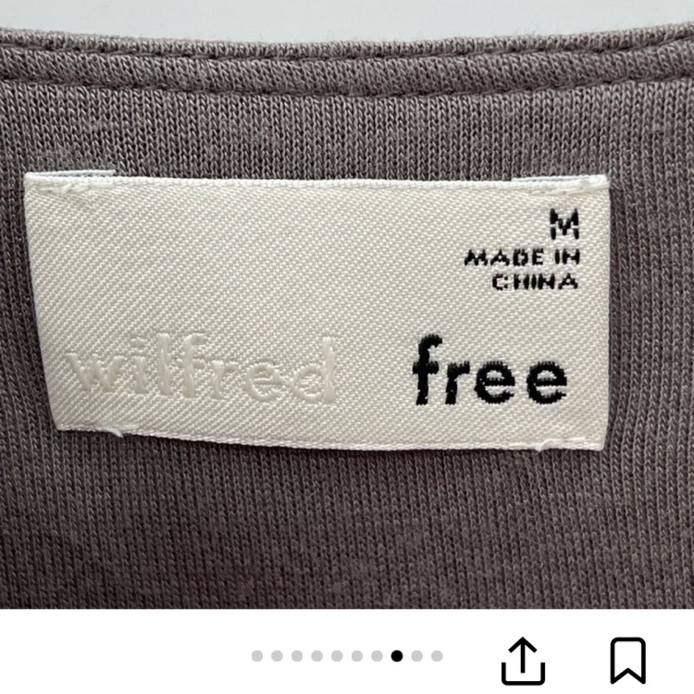 Aritzia Wilfred Free Elegant Taupe Slip Dress! Size Medium - Picture 11 of 17